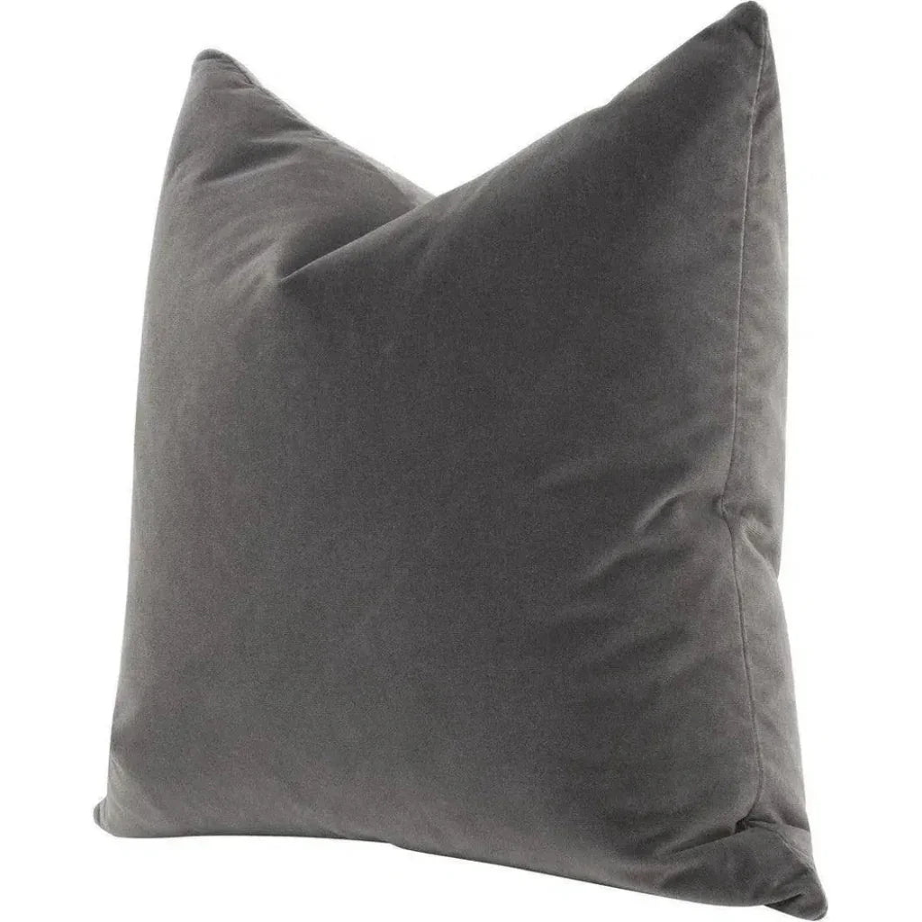 Essential Dove Velvet Throw Pillow Insert - 2PC - LOOMLAN - Essentials For Living - Throw Pillows