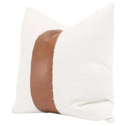 Essential White Boucle Stripe Throw Pillow Insert - 2PC - LOOMLAN - Essentials For Living - Throw Pillows