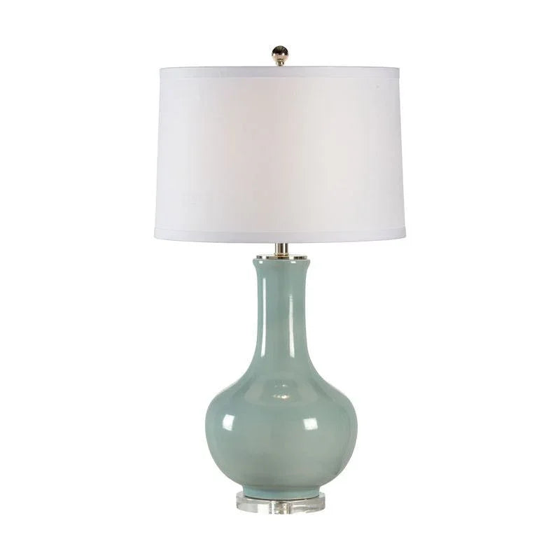 Eva Glazed Ceramic Table Lamp - LOOMLAN - Wildwood - Table Lamps