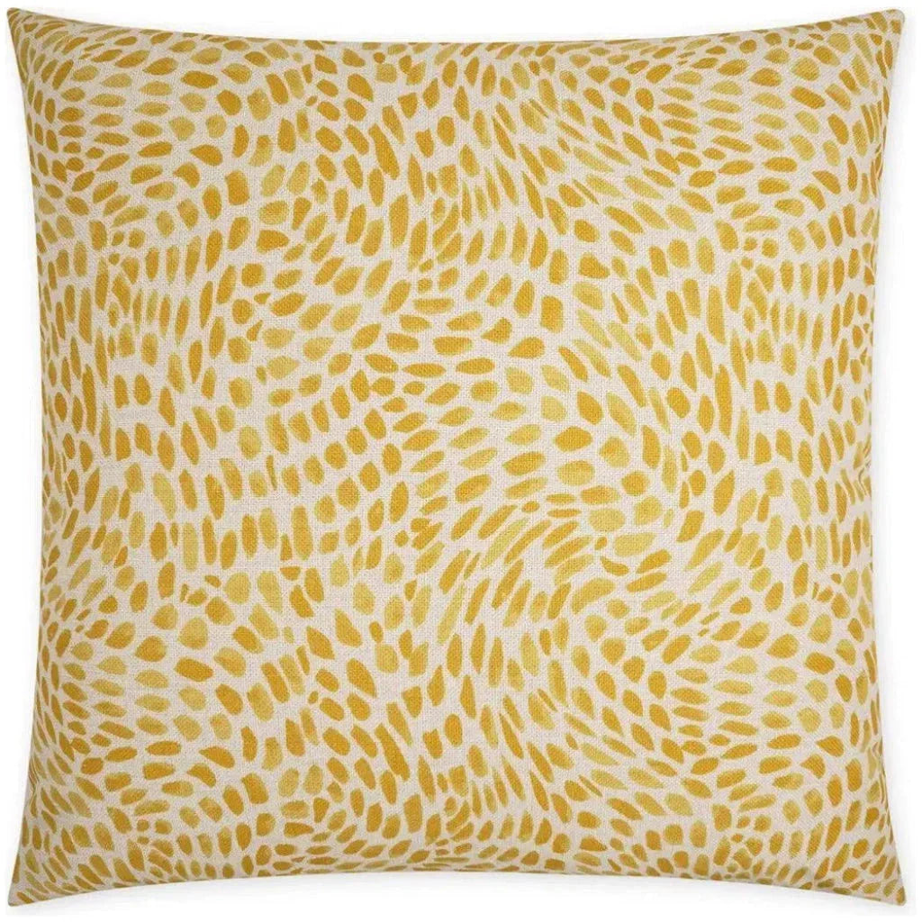 Everly Abstract Yellow Large Throw Pillow Insert - LOOMLAN - D.V. Kap - Throw Pillows