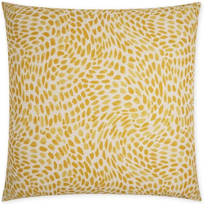 Everly Abstract Yellow Large Throw Pillow Insert - LOOMLAN - D.V. Kap - Throw Pillows