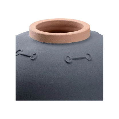 Everly Grey Terracotta Finish Vase - LOOMLAN - Wildwood - Vases & Jars