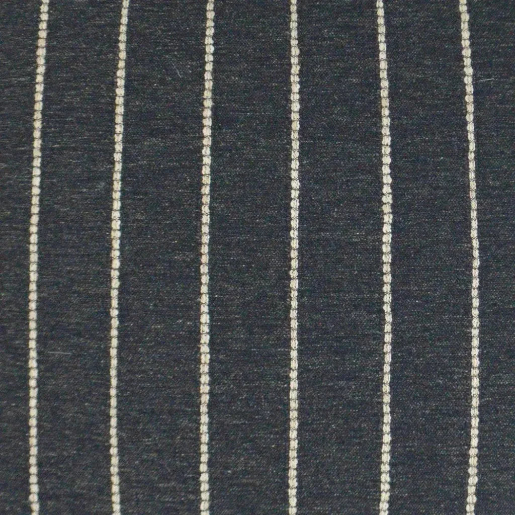 Evie Farmhouse Stripes Black Large Throw Pillow Insert - LOOMLAN - D.V. Kap - Throw Pillows