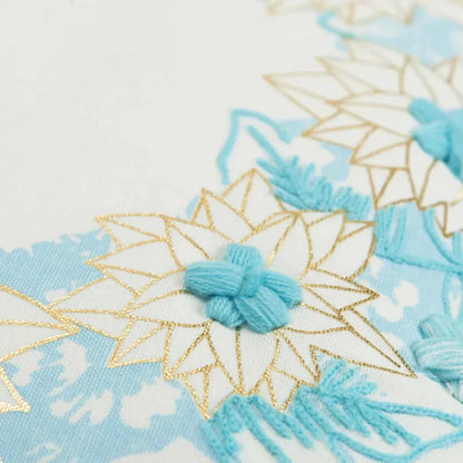 LOOMLAN Evie White Aqua Throw Pillow Down Insert