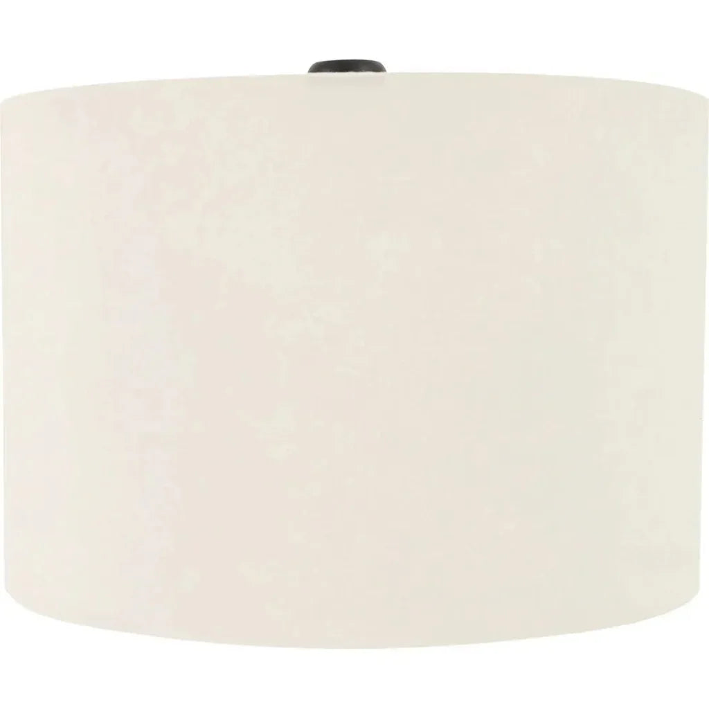 Evie Wood & Textured Cotton Black Table Lamp - LOOMLAN - Moe's Home - Table Lamps