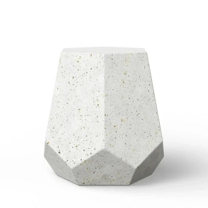 Urbia Faceted Fiber-Reinforced Concrete Outdoor Stool