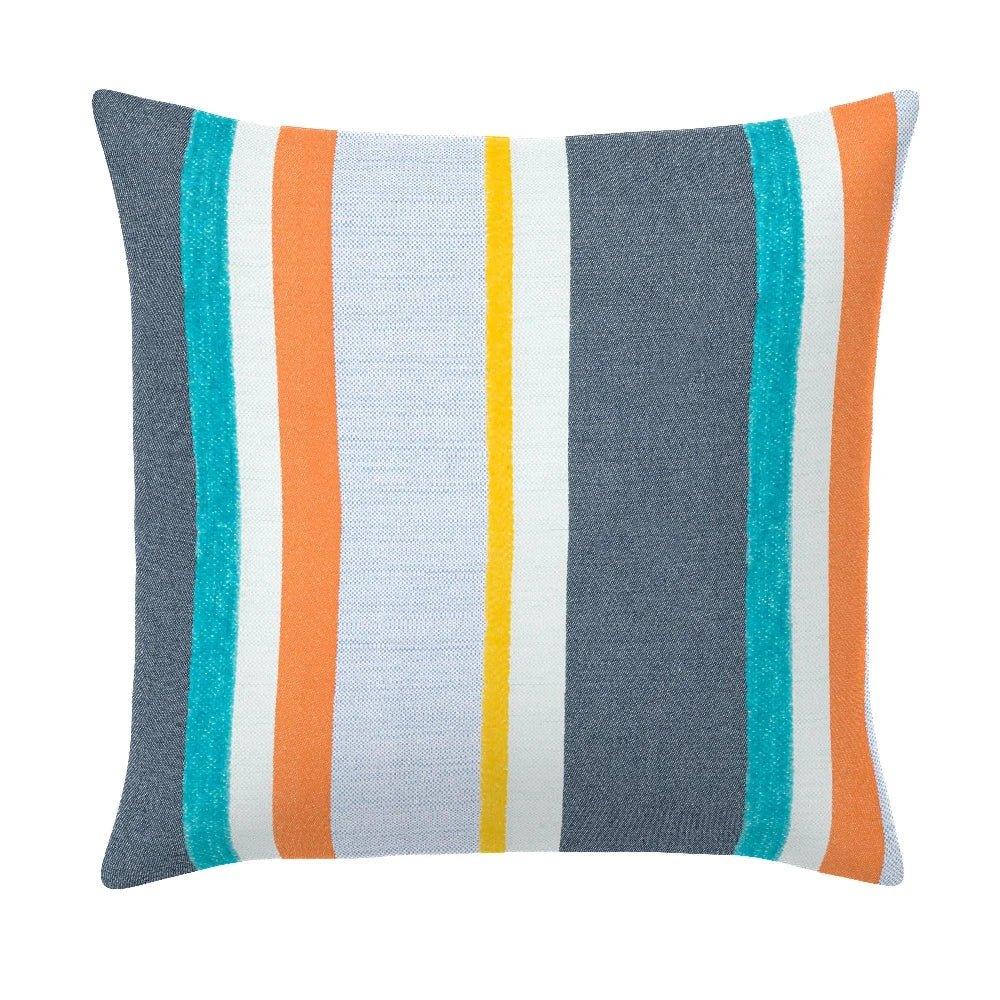 Facinate Laguna Handmade Outdoor Pillow-Outdoor Pillows-Earnest Collection-20" Square-LOOMLAN