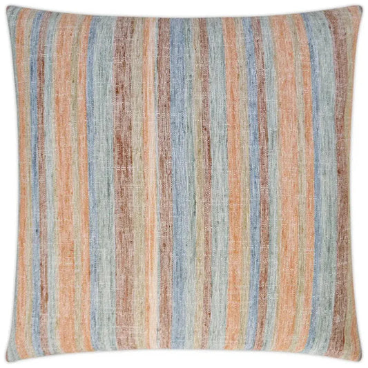 Faded Stripe Spice Red Throw Pillow Insert - LOOMLAN - D.V. Kap - Throw Pillows