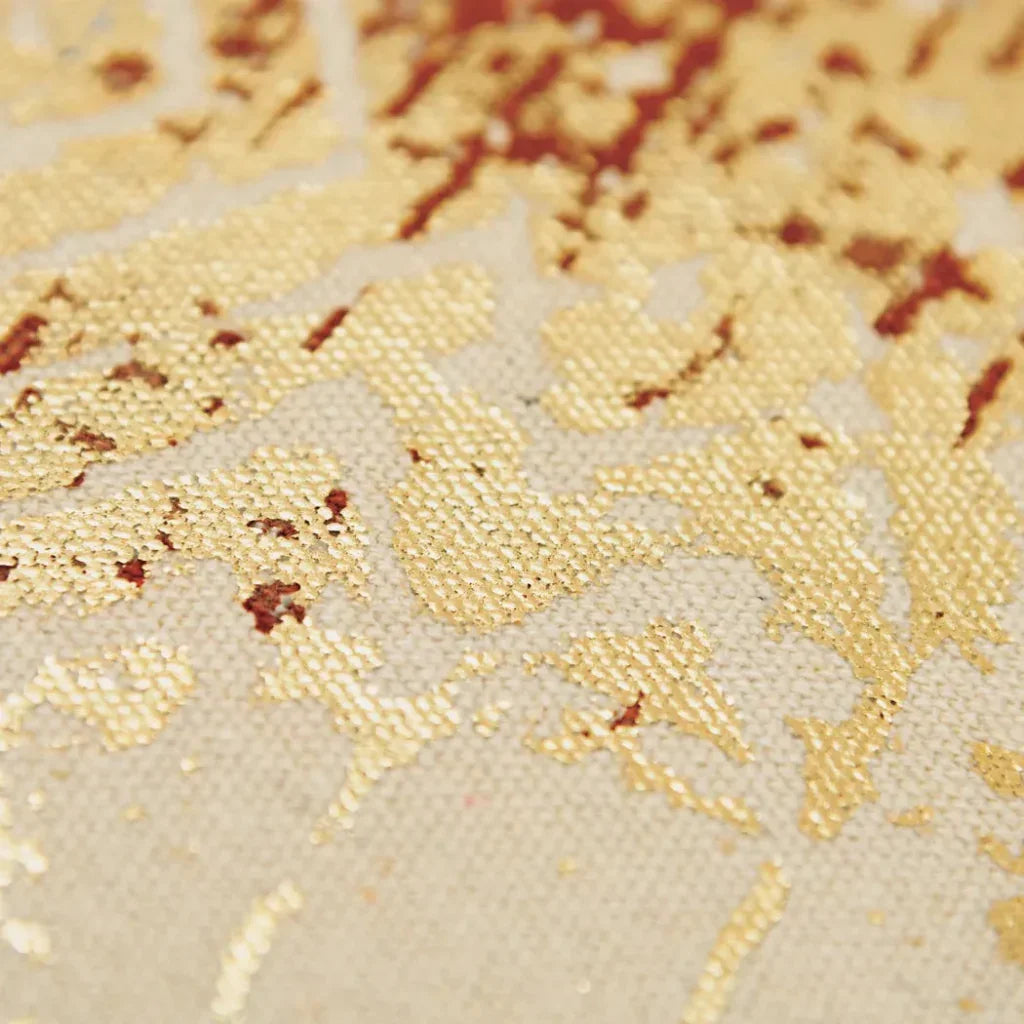 LOOMLAN Faida Gold Throw Pillow With Down Insert