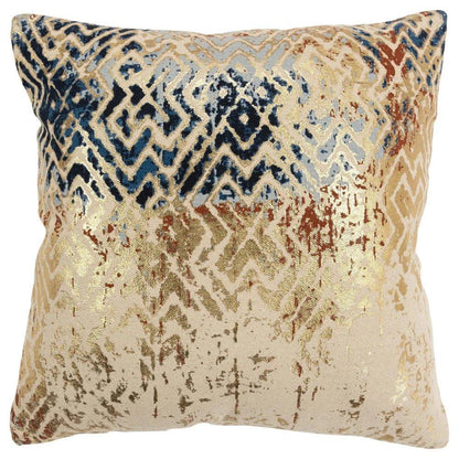 LOOMLAN Faida Gold Throw Pillow With Down Insert