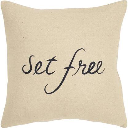LOOMLAN Faith Square Throw Pillow Cover With Insert