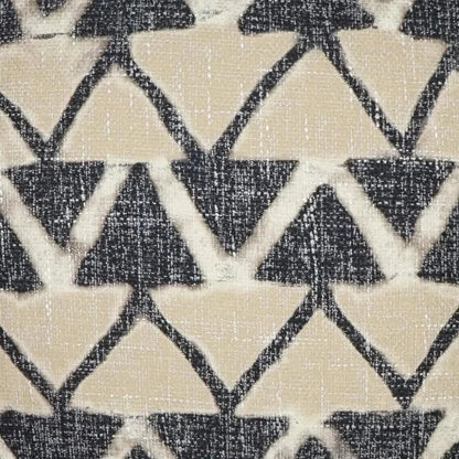 D.V. Kap Farahan Night Chevron Black Tan Large Throw Pillow