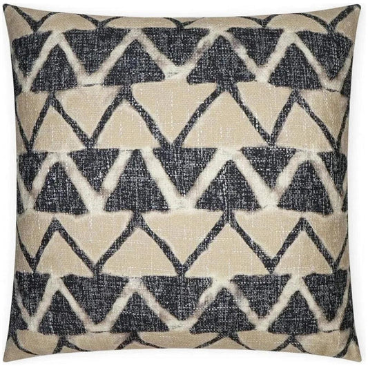 Farahan Night Chevron Black Tan Large Throw Pillow - LOOMLAN - D.V. Kap - Throw Pillows