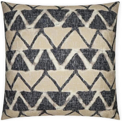 D.V. Kap Farahan Night Chevron Black Tan Large Throw Pillow