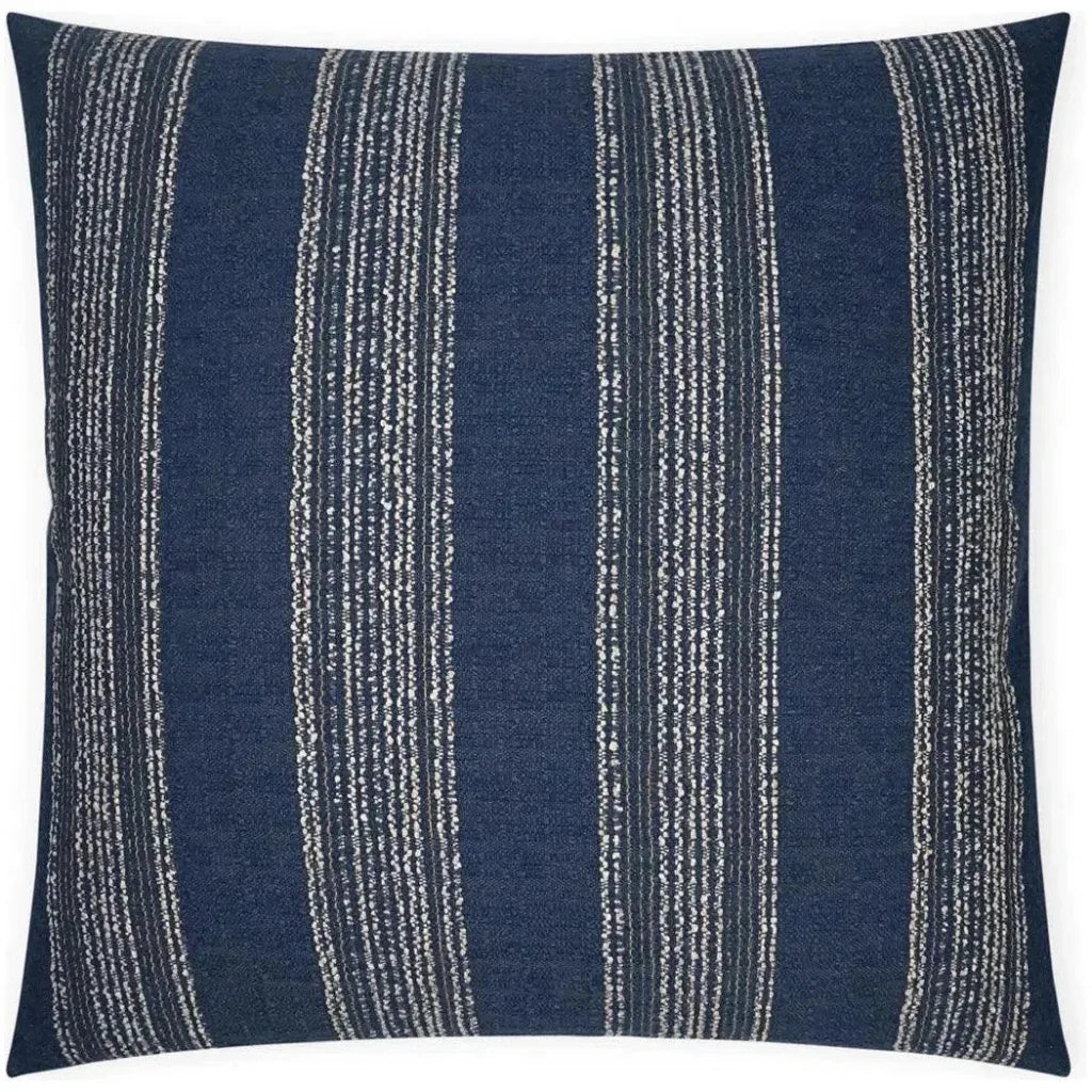 Farkle Navy Global Navy Large Throw Pillow Insert - LOOMLAN - D.V. Kap - Throw Pillows