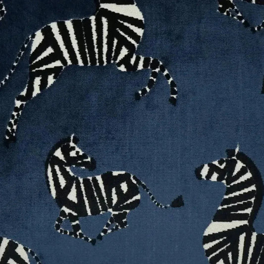 Farlowe Sapphire Animal Navy Large Throw Pillow Insert - LOOMLAN - D.V. Kap - Throw Pillows