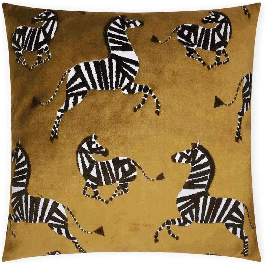 Farlowe az Animal Yellow Large Throw Pillow Insert - LOOMLAN - D.V. Kap - Throw Pillows