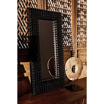 Faustus Mirror Black Wall Mirror - LOOMLAN - Noir - Wall Mirrors