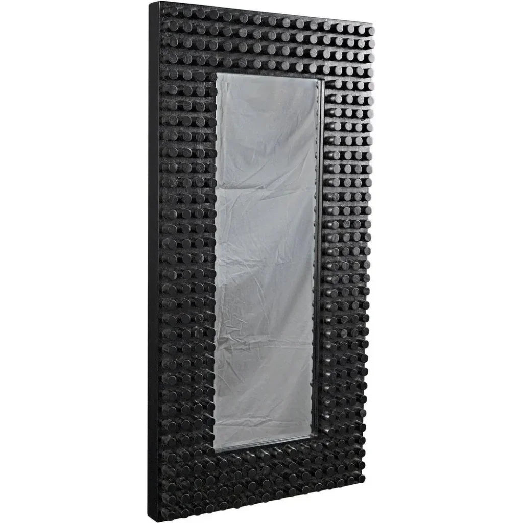 Faustus Mirror Black Wall Mirror - LOOMLAN - Noir - Wall Mirrors