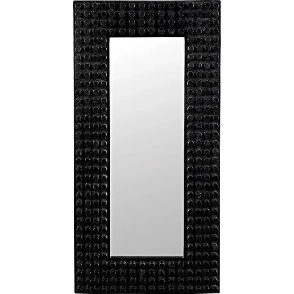 Faustus Mirror Black Wall Mirror - LOOMLAN - Noir - Wall Mirrors