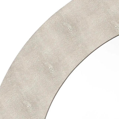 Faux Shagreen Chester Round Wall Mirror - LOOMLAN - Jamie Young - Wall Mirrors