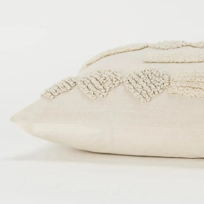 Faye Tonal Geometric Lumbar Decorative Pillow - LOOMLAN - LOOMLAN - Throw Pillows