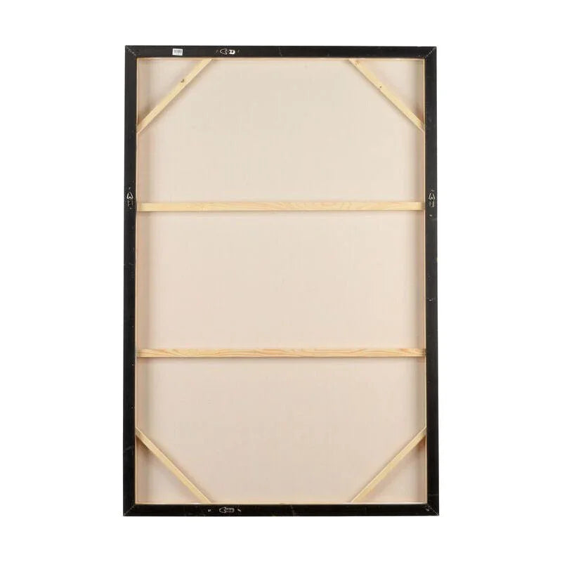 Fence Hand-Painted Orange Artwork-Framed Wall Art-Chelsea House-LOOMLAN