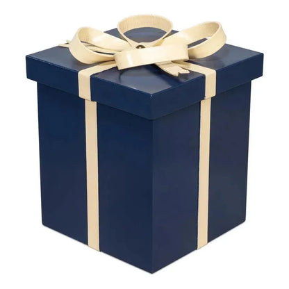 Ferrell Leather & Mdf Blue Holiday Boxes Set of 3 - LOOMLAN - Sarreid - Boxes & Bowls