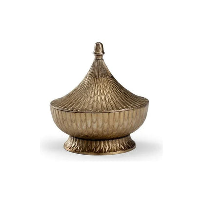 Fig Aluminum Made White Canister - LOOMLAN - Wildwood - Vases & Jars