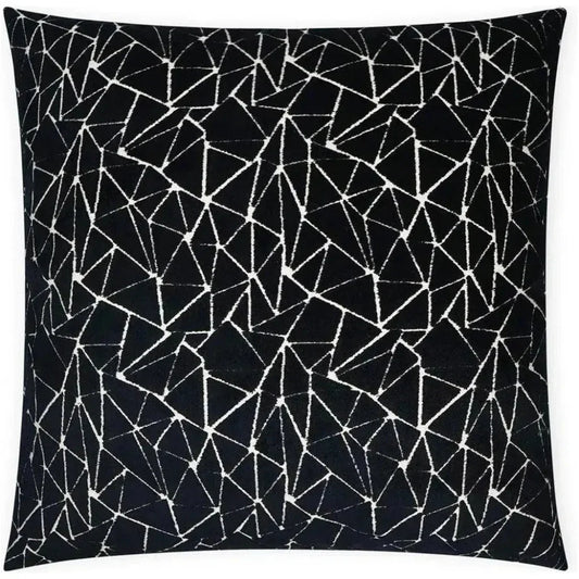 Finale Black Abstract Black Large Throw Pillow Insert - LOOMLAN - D.V. Kap - Throw Pillows