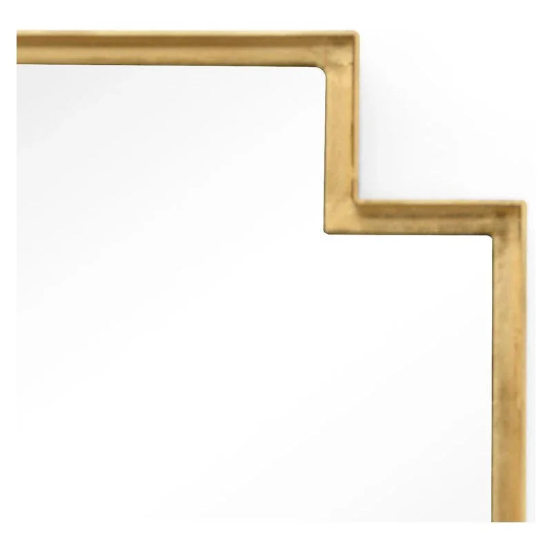 Fiona Iron Framed Wall Mirror - Gold - LOOMLAN - Wildwood - Wall Mirrors