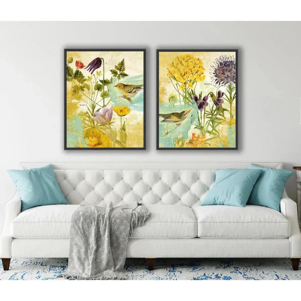 First Bird the Garden Artwork d Canvas Floating - LOOMLAN - LOOMLAN - Canvas Art