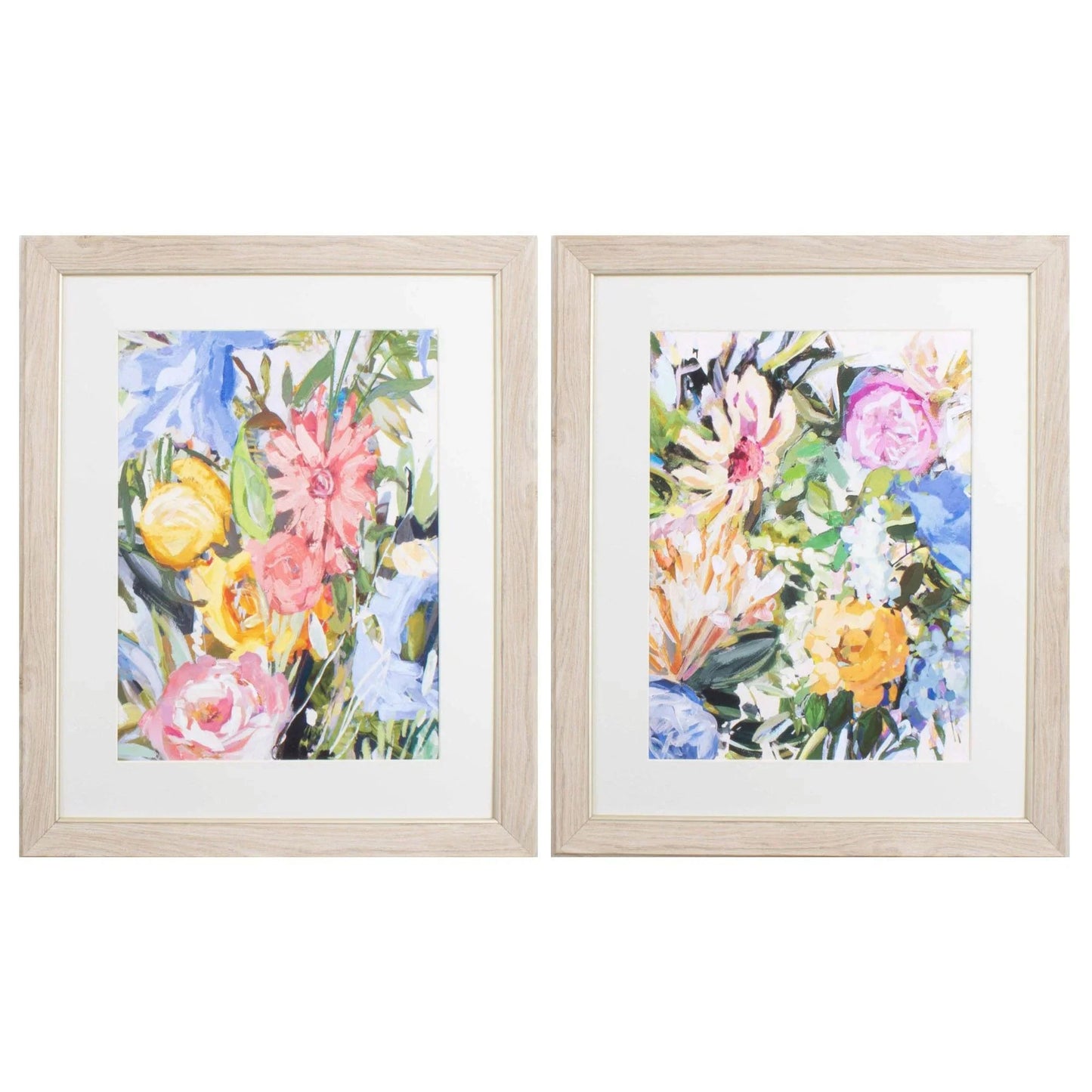 Flora Botanic Pink Canvas Art 2PC