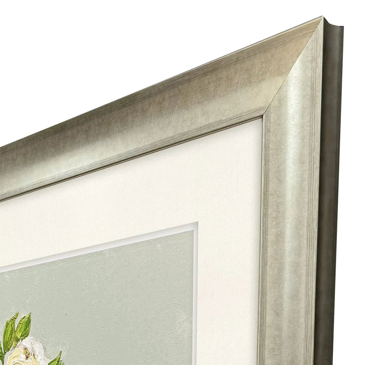 Floral Balance Blue Framed Wall Art -- view 8