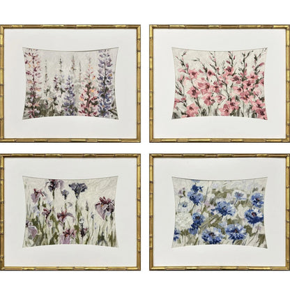 Floral Haven Wood Framed Wall Art 4PC
