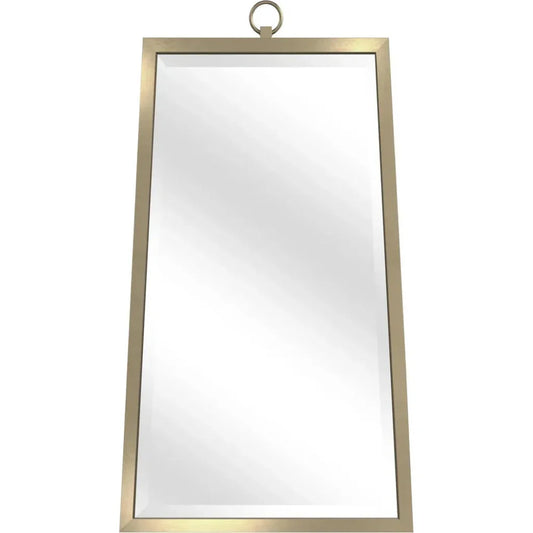 Floris Metal Gold Vertical Wall Mirror - LOOMLAN - Bassett Mirror - Wall Mirrors