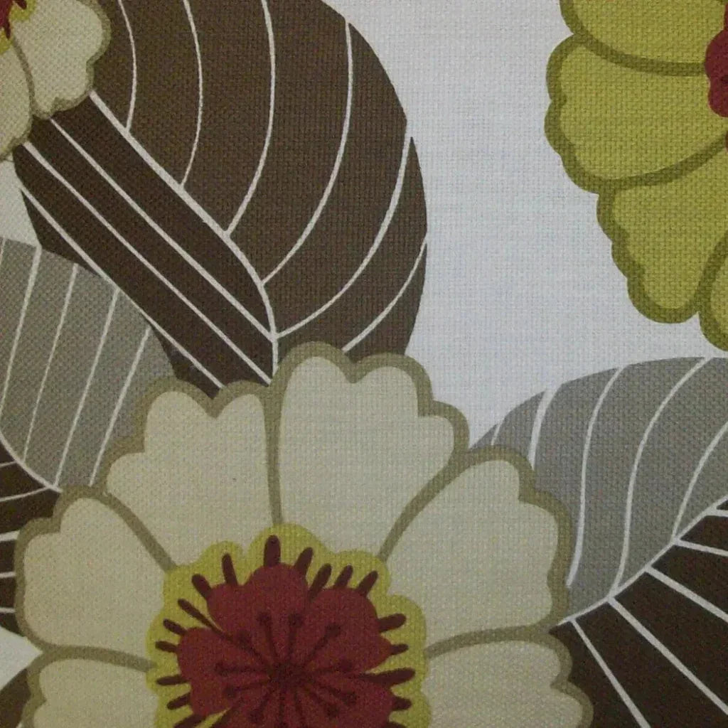 Flower Power Chartreuse Multi Color Throw Pillow Insert - LOOMLAN - D.V. Kap - Throw Pillows
