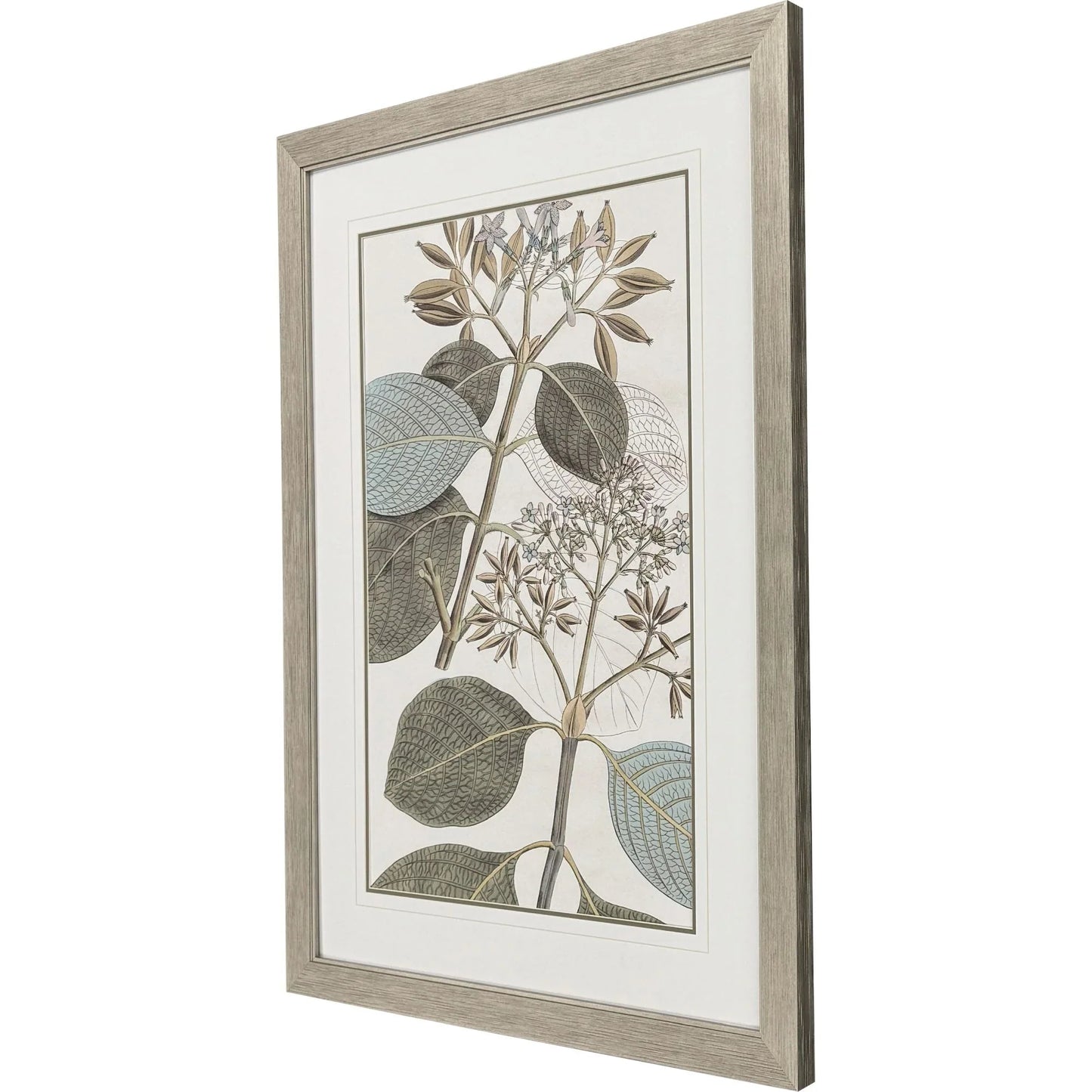 Flowering Botanical Green Canvas Art