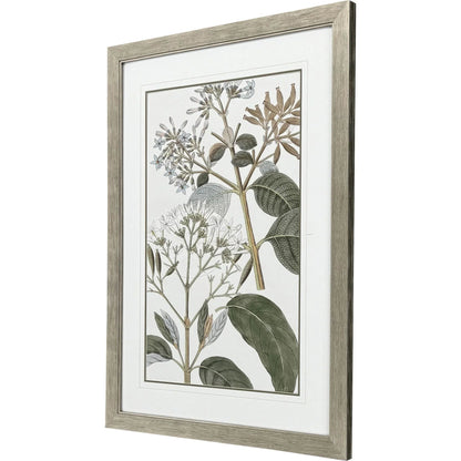 Flowering Botanical Green Canvas Art