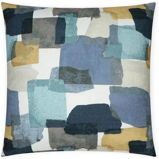 Folio Reef Abstract Blue Mist Large Throw Pillow Insert - LOOMLAN - D.V. Kap - Throw Pillows