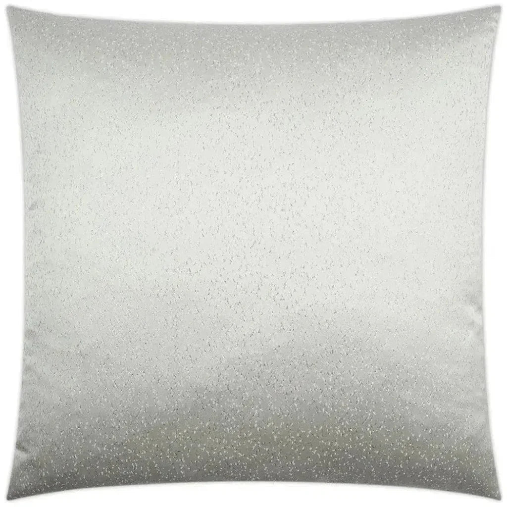 Folly Crystal Glam Solid Silver Large Throw Pillow - LOOMLAN - D.V. Kap - Throw Pillows