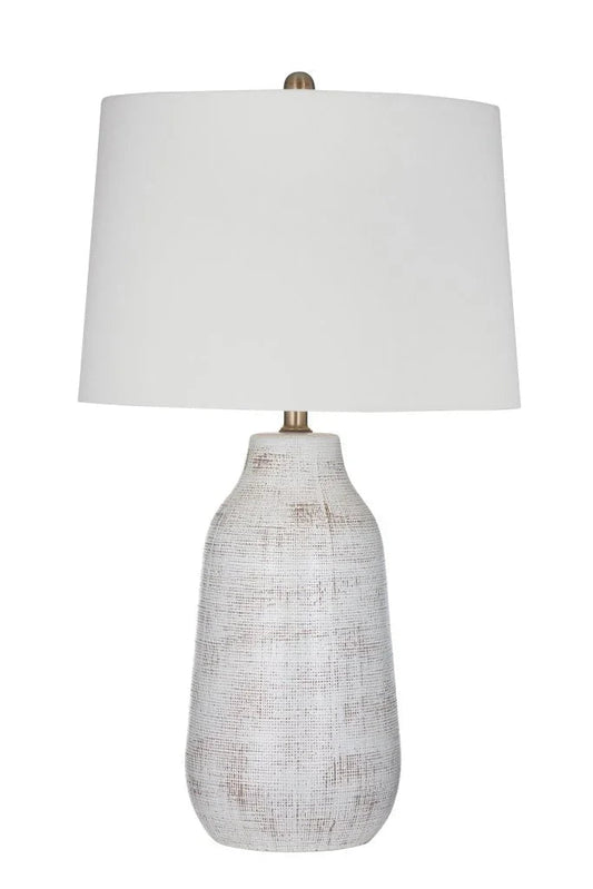 Forcythia White Ceramic Table Lamp - LOOMLAN - Bassett Mirror - Table Lamps