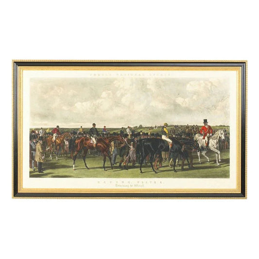 Fores Racing Hand Colored Artwork-Framed Wall Art-Chelsea House-Ret/Weig-LOOMLAN