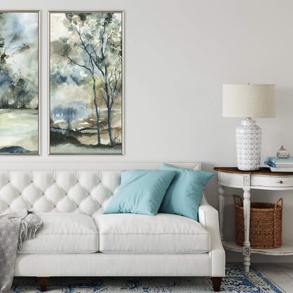 Forest Grove Grey Canvas Art