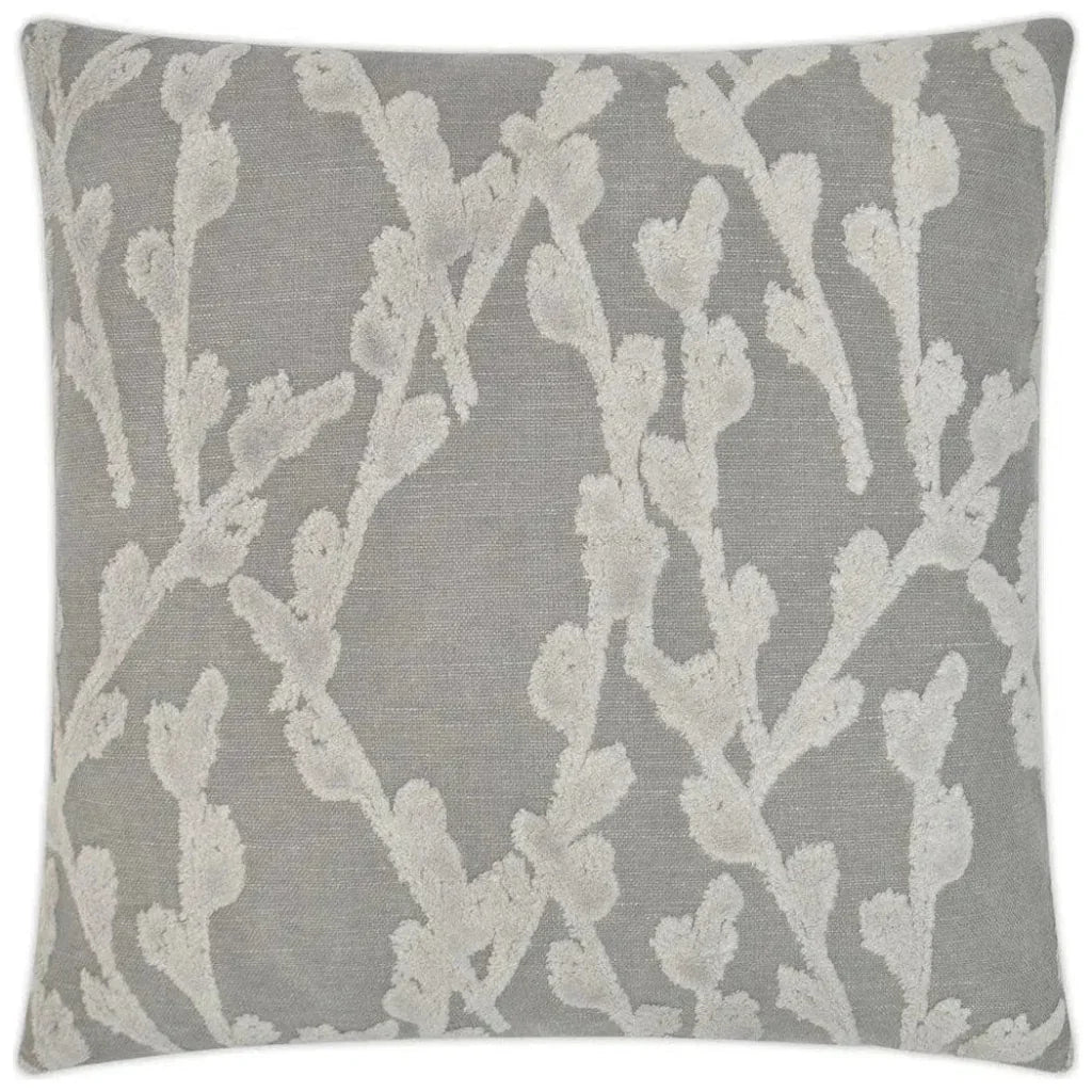 D.V. Kap Fortuna Steam Grey Throw Pillow With Insert