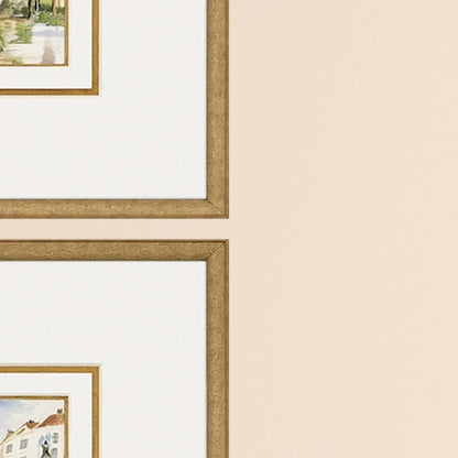 Fountains II Wood Frame Multi Canvas Art 4PC