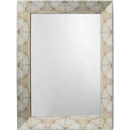 Fragment Natural Horn Rectangle Wall Mirror