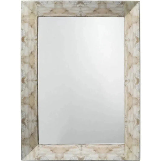 Fragment Natural Horn Rectangle Wall Mirror