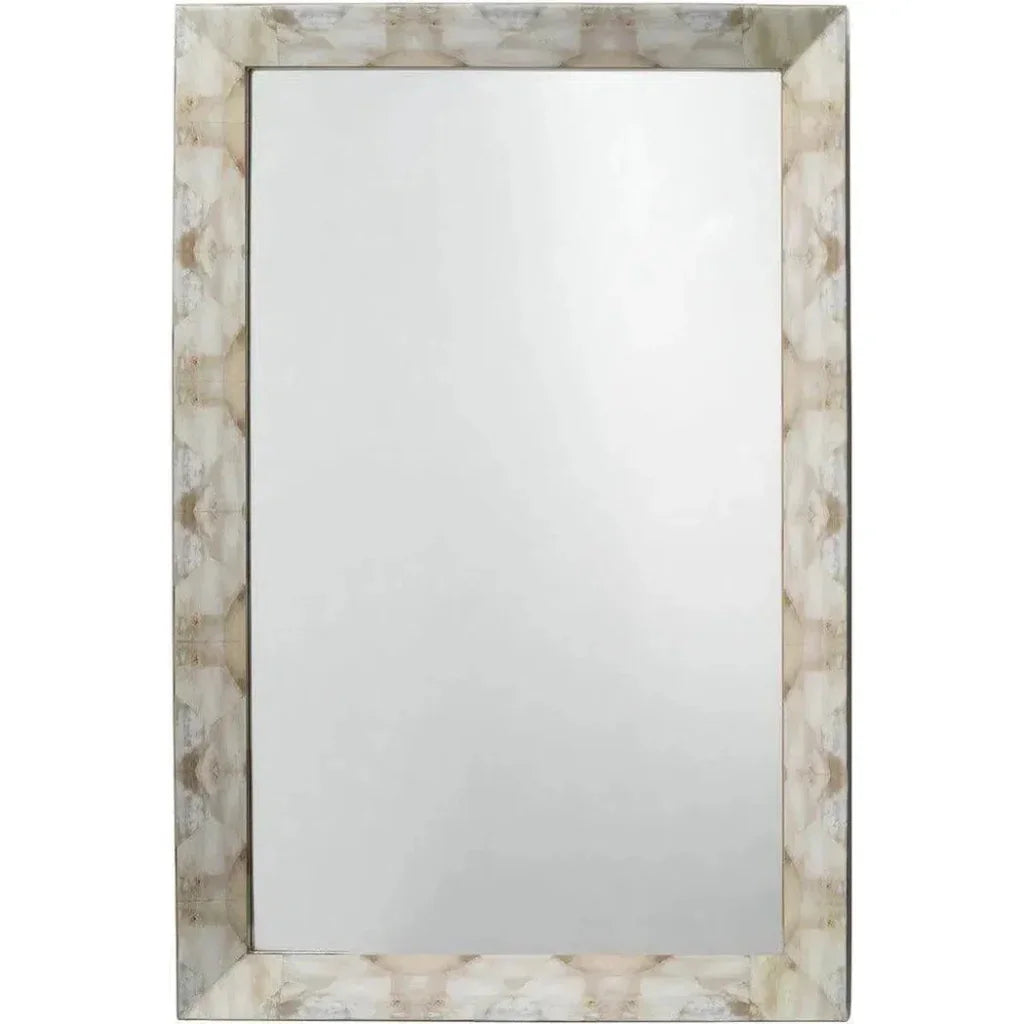 Fragment Natural Horn Rectangle Wall Mirror