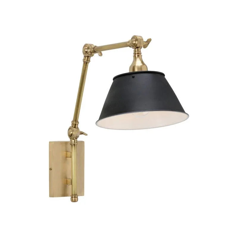 Franklin Arm Wall Sconce - Brass - LOOMLAN - Wildwood - Wall Sconces